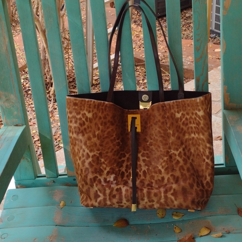 New Michael Kors hide bag, leopard print
